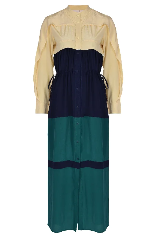 Elevate Your Wardrobe Lovebirds Peacock Dress - Multi Coloured