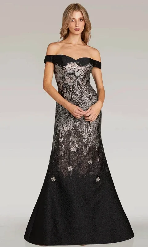 Save Big Gia Franco 12322 - Floral Detailed Evening Dress