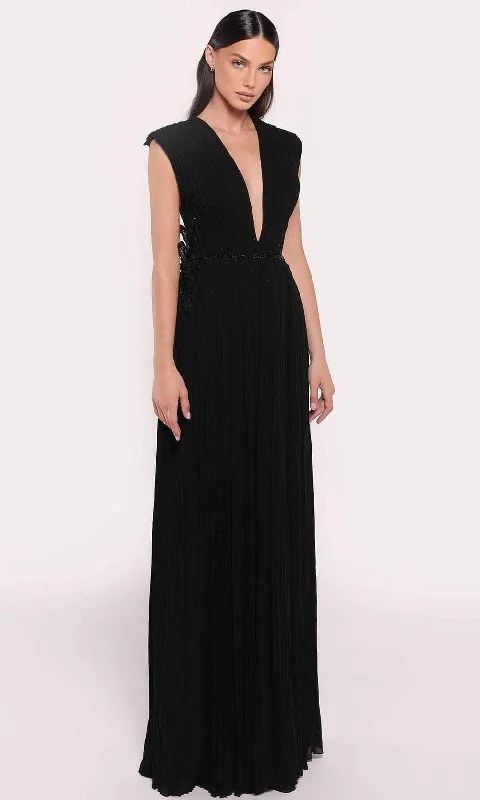 Chic Trends Unveiled Tarik Ediz 98852 - Floral Applique Evening Gown