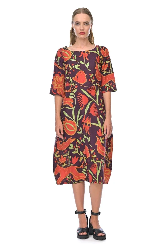 Style Upgrade Megan Salmon - M8129 New Holland Linen Romance Dress