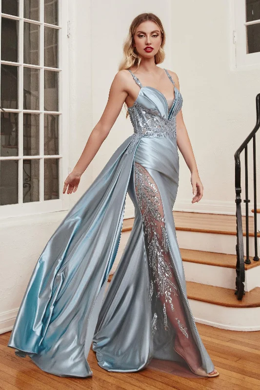 Discover Promotions Cinderella Divine CDS417 High Slit Sexy Prom Dress