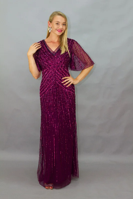 Stylish Clothes For Women Jesse Harper - JH0368 Long Beaded Dress