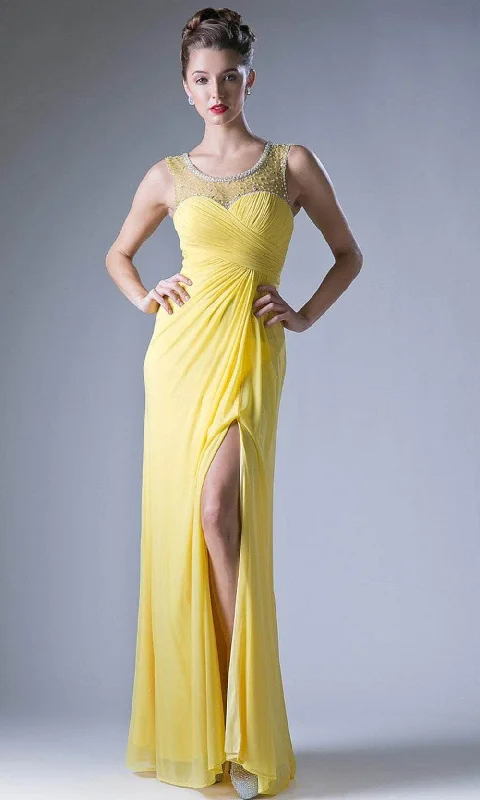 Hot Picks Ladivine XP13 - Sheer Back Slit Gown