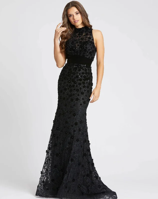 Step Ahead, Lead The Trend Mac Duggal 66589 Long Formal Halter Evening Dress