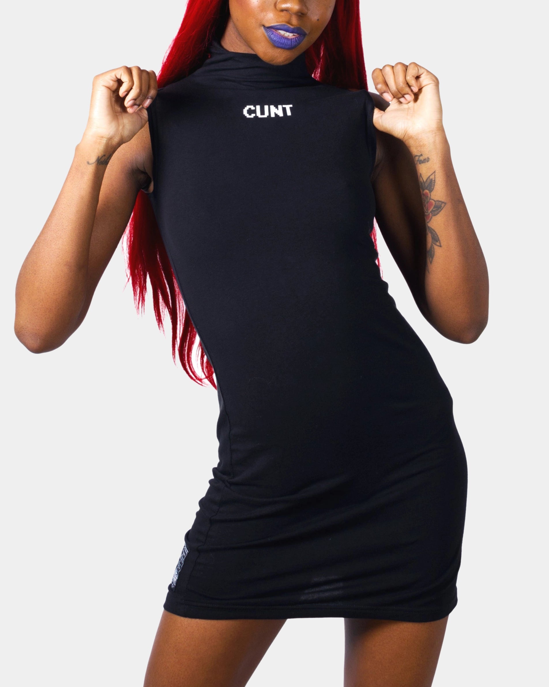 Your Next Fashion Find Is On Sale HIGH NECK CUNT DRESS
