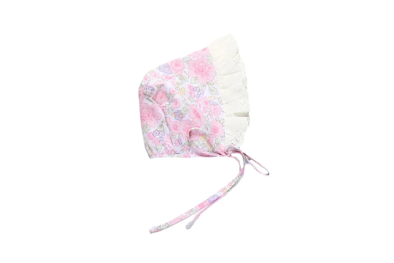 Modern Casual Clothing Classic Pink Floral Bonnet