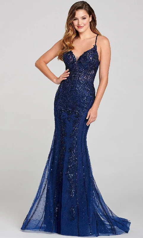 Exclusive Discounts Ellie Wilde EW121054 - Trumpet Embellished Evening Gown