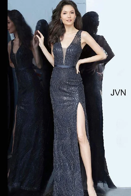 Rocker Chic Fashion Jovani 01012 Long Formal Prom Dress