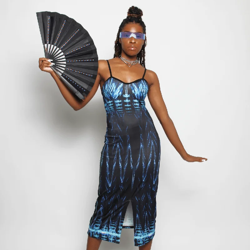 Affordable Luxury – Chic Clothing At Special Prices PULSAR FRONT SPLIT DRESS