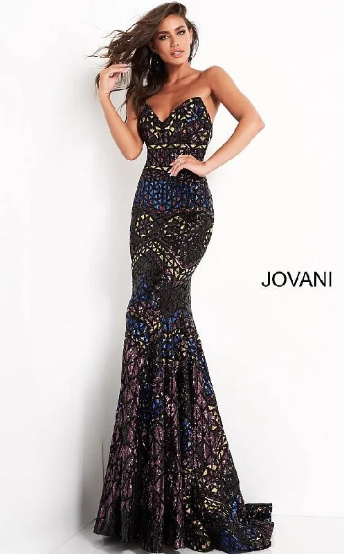 Trendy Urban Attire Jovani 04832 Long Prom Strapless Mermaid Sexy Dress