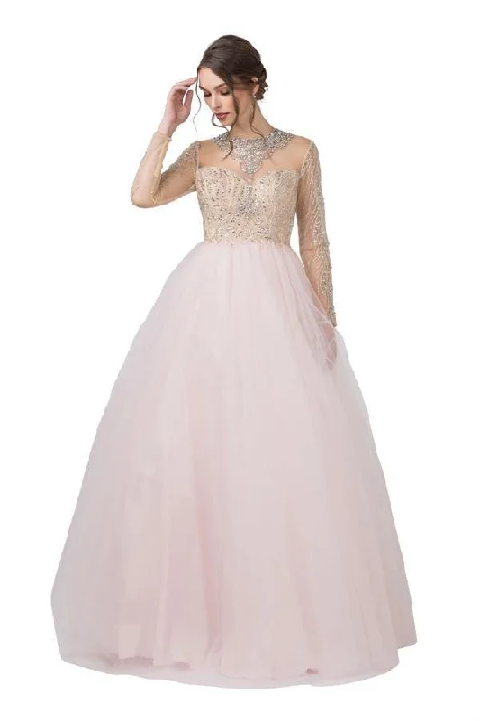 Style Revolution Long Sleeve Prom Long Dress