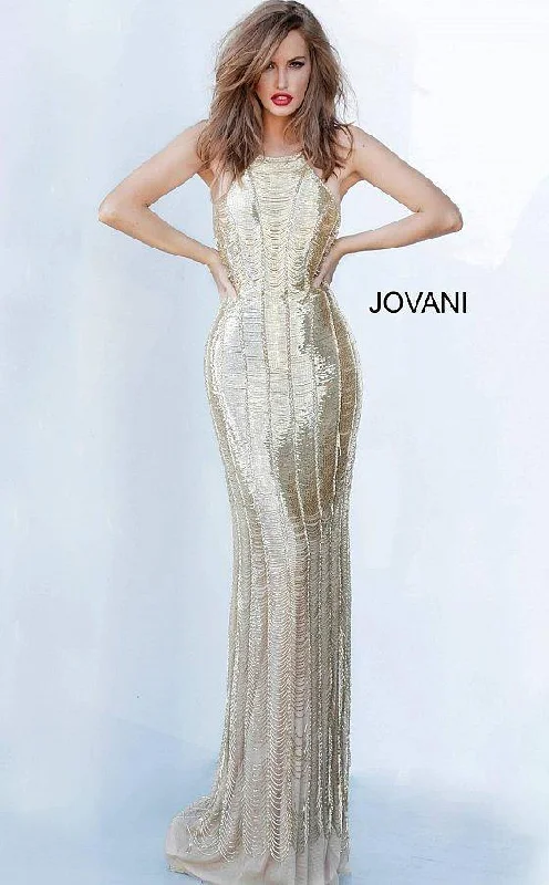 Casual Chic Clothing Jovani 4076 Formal Beaded Long Prom Dress