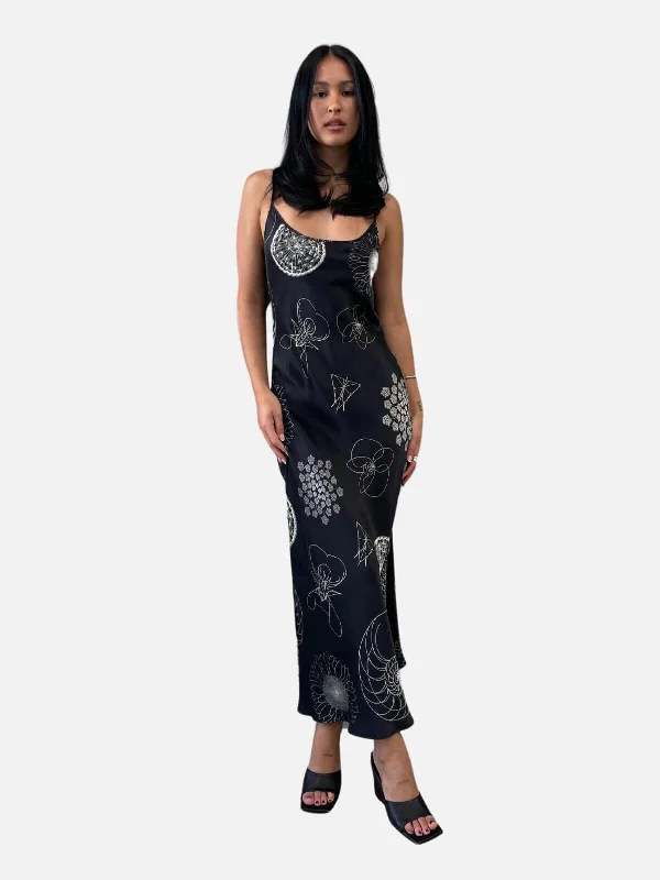 Women Clothes 1996 Dress Fibonacci - Black