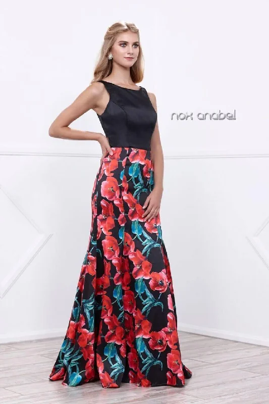 Exclusive Women’s Fashion Collection Long Formal Floral Print Prom Dress