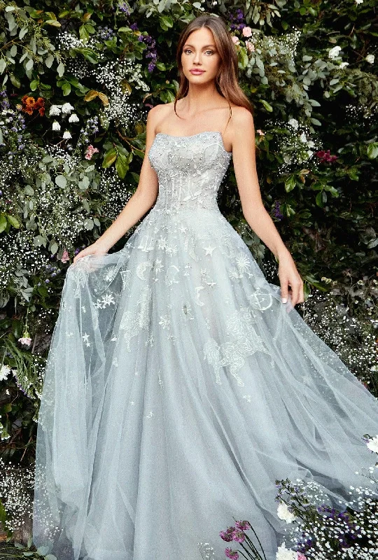 Crazy Price Slashing Andrea & Leo A0890 Strapless A-Line Prom Gown