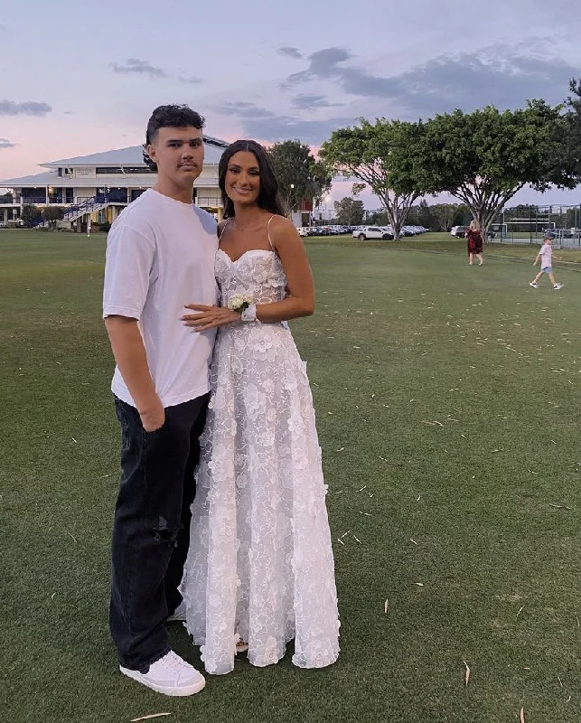 Flash Sale Starts Glamorous A-line White Spaghetti Strap Wedding Dress,White Bridal Dress Y4362 Flash Sale Starts Glamorous A-line White Spaghetti Strap Wedding Dress,White Bridal Dress Y4362