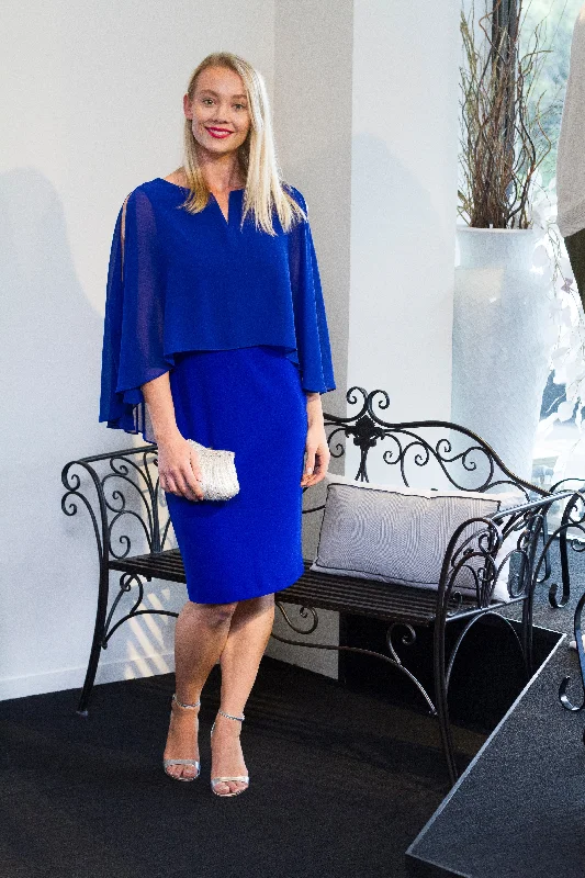 Modern Romance Joseph Ribkoff - 212158 Cape Dress
