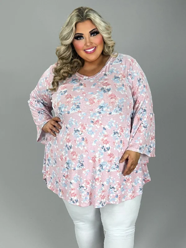 Business Casual Outfits 67 PQ {Small Victories} Pink Floral V-Neck Tunic EXTENDED PLUS SIZE 3X 4X 5X