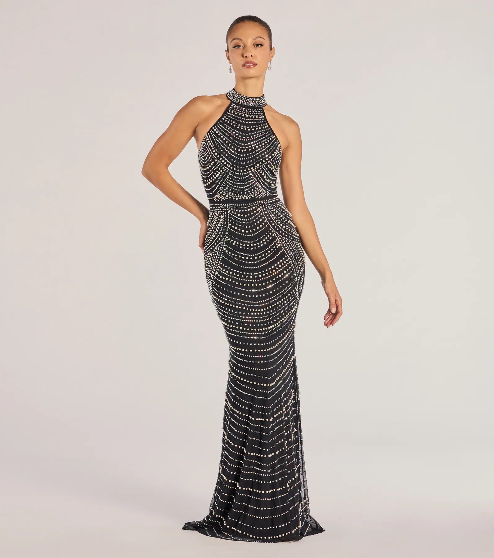 Women's Outfit Sloane Rhinestone And Faux Pearl Mermaid Dress