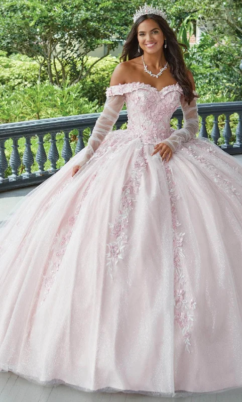 Stylish Savings Quinceanera Collection 26049 - Sweetheart Off Shoulder Floral Ballgown