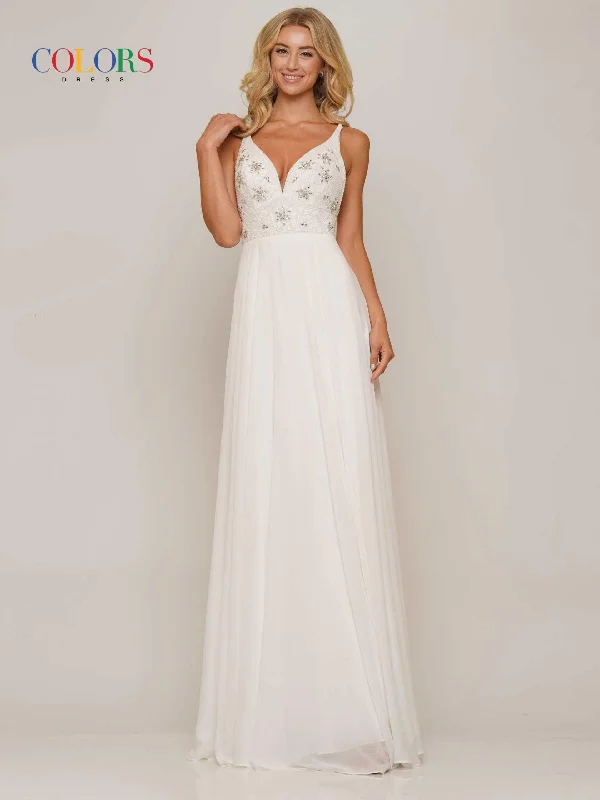Sophisticated Fashion Colors 3000 Colors Sleeveless Long Prom Dress