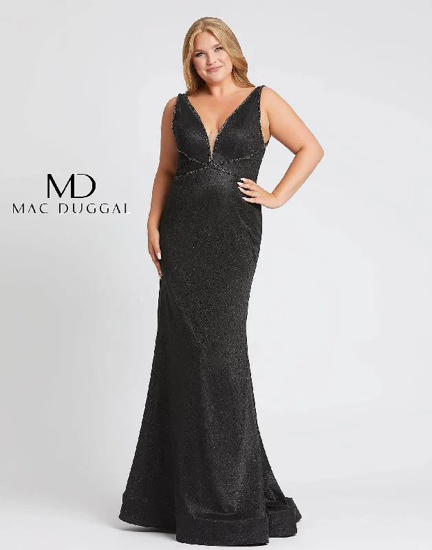 Online Boutique Stores Mac Duggal 48895 Fabulouss Plus Size Prom Long Dress