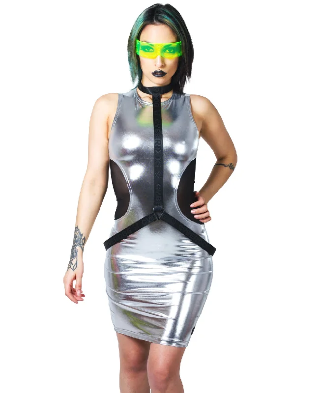 SILVER_WET_LOOK/BLACK_MESH