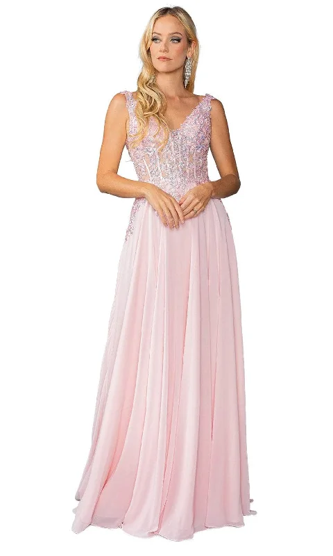 Trendy Pulse Dancing Queen 4446 - Embellished Low V-Back Prom Gown