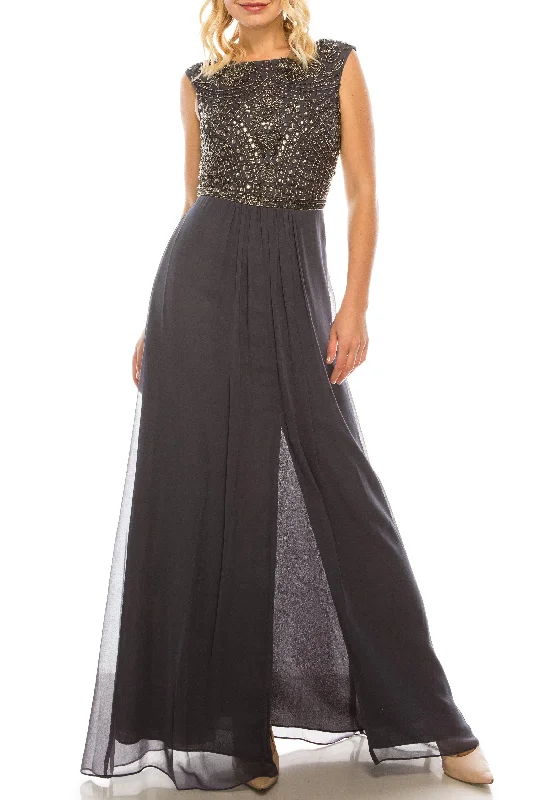 Stylish Savings Aidan Mattox Long Formal Beaded A Line Evening Gown