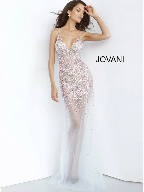 Bid Farewell To The Old Season Jovani 02047 Prom Long Beaded Sexy Formal Dress