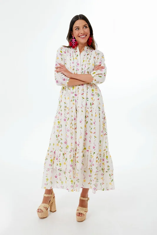 Vibrant Styles Floral Magnolia Bazaar Dress