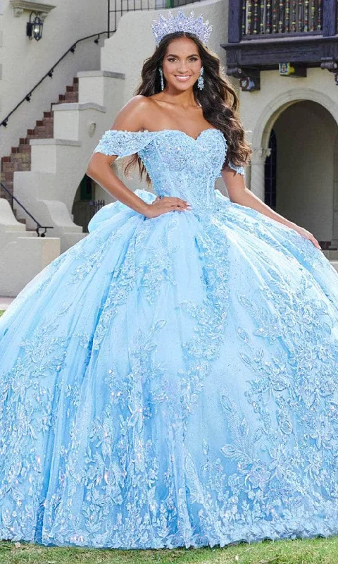 Season Sale Quinceanera Collection 26072 - Floral Lace Sweetheart Ballgown