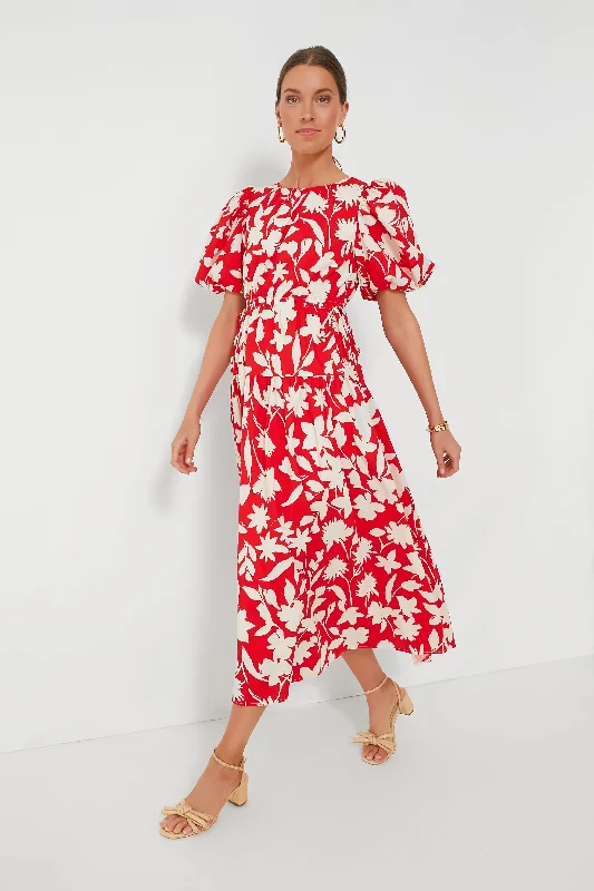 Unbeatable Prices Red Floral Maxi Dress