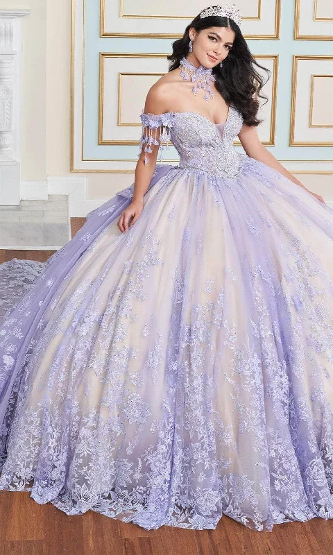 On-Trend Fashion Offers Princesa by Ariana Vara PR30172 - 3D Floral Embellished Ball Gown