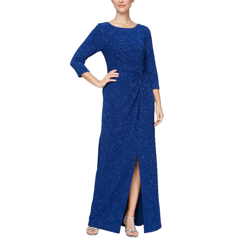 Bold Fashion Sales Alex Evenings AE8125884 Long 3/4 Sleeve Formal Dress