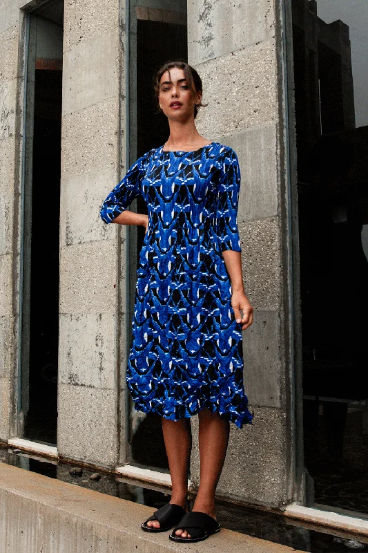 Celebrate With Big Savings Alquema - ADC544-FH 3/4 Sleeve Smash Pocket Dress
