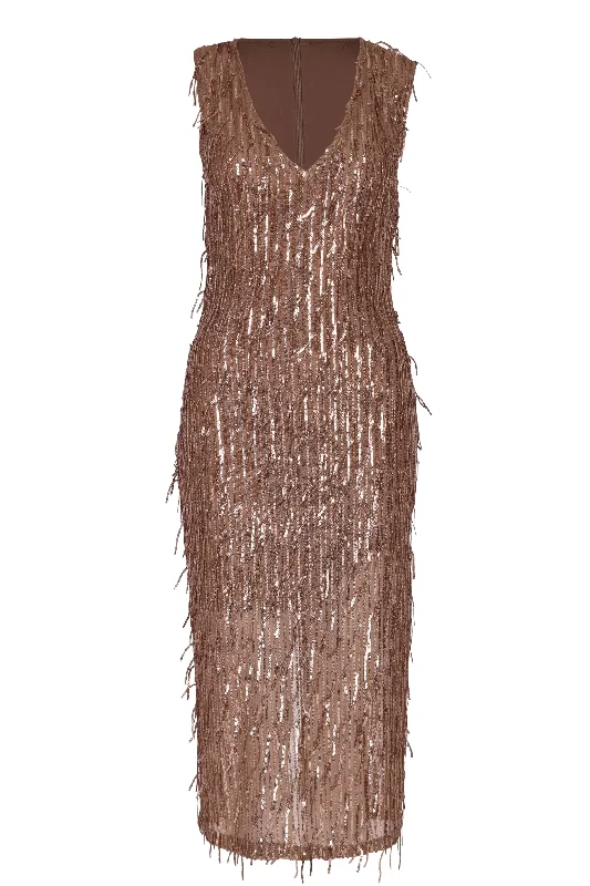 Stylish Women's Clothes for Work and Play Husk Helena dress - Bronze