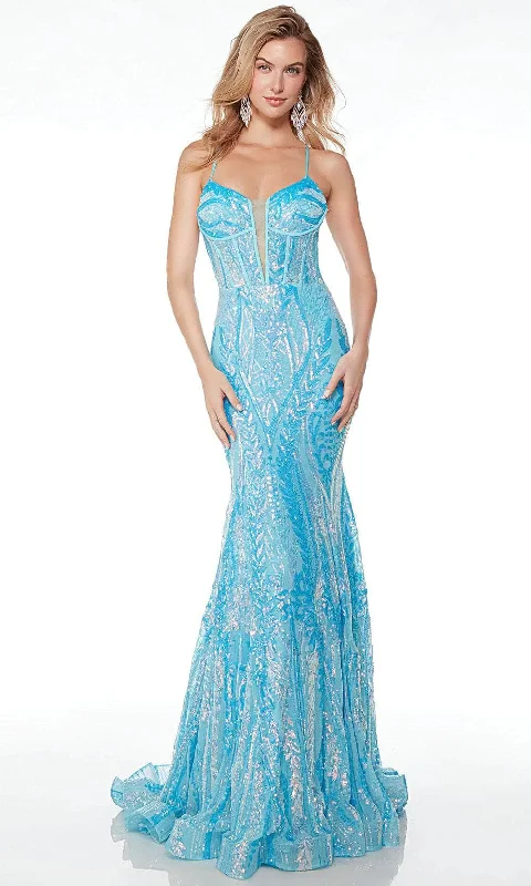 Massive Selection Sale Alyce Paris 61656 - Open Back Sleeveless Prom Gown