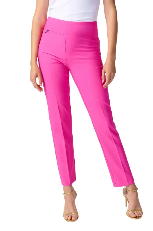 Insane Discount Onslaught Cropped Pleated Pants In Ultra Pink