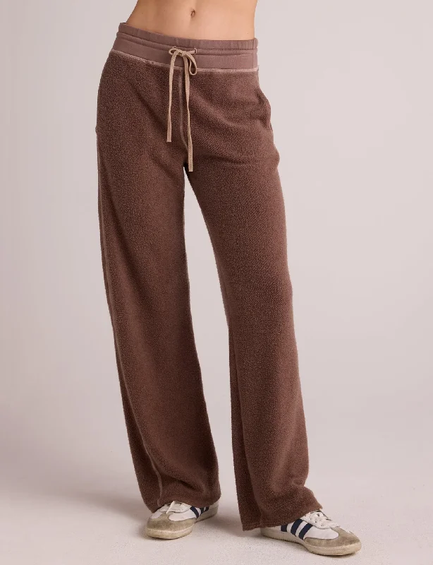 Style Breakthroughs French Terry Wide Leg Sweatpant, Mocha Mist