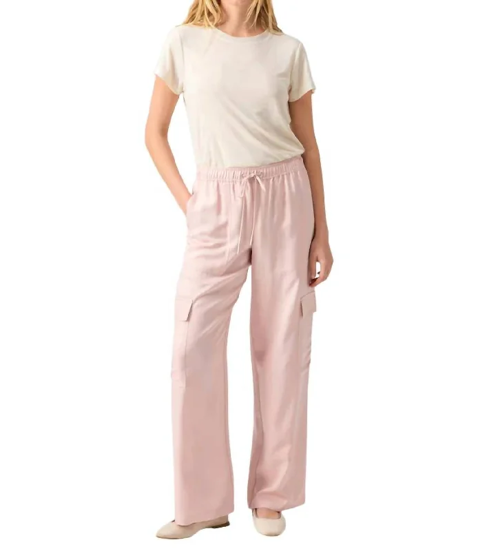 Luxury Fashion Soft Track Pant In Rose Smoke