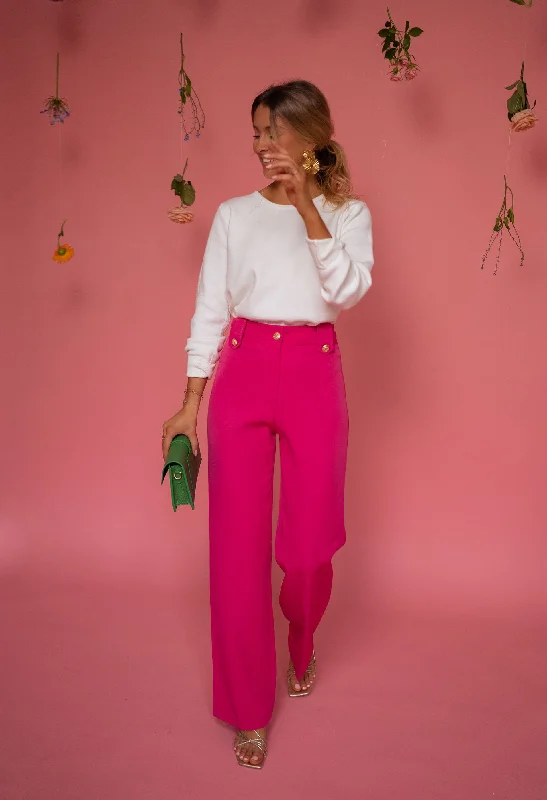 Chic & Cozy Collection Pantalon Soléa - rose