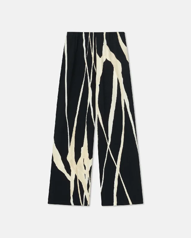 Limited Time Offer Brenda - Printed Georgette Pants - Light Fringe