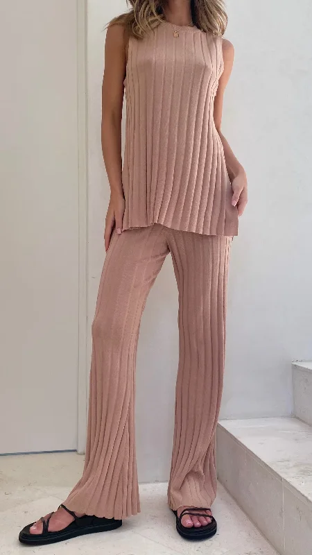 End of Season Sale Megan Knit Pants - Camel