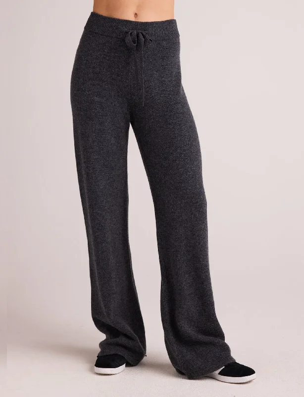 Unleash Your Trendy Side Wide Leg Sweatpant, Charcoal