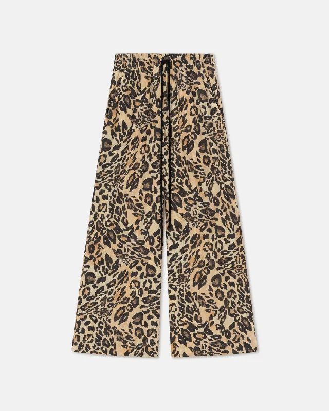 Flash Sale, Don't Miss Kyler - Printed Cotton-Voile Pants - Leopard