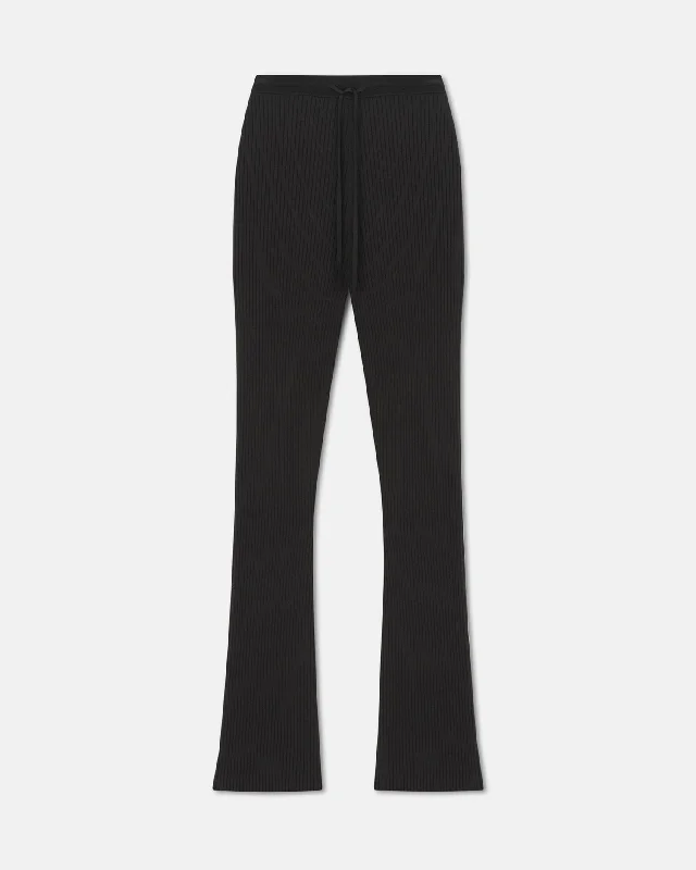 Crazy Discounts, Hurry Up Cornelie - Ribbed-Knit Pants - Anthracite