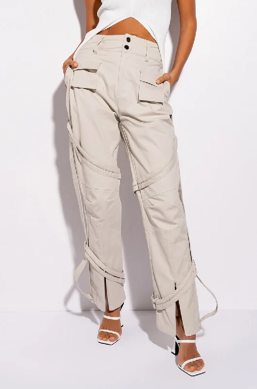 Casual Yet Stylish Separates PUT IN WORK STRAPPY CARGO PANT