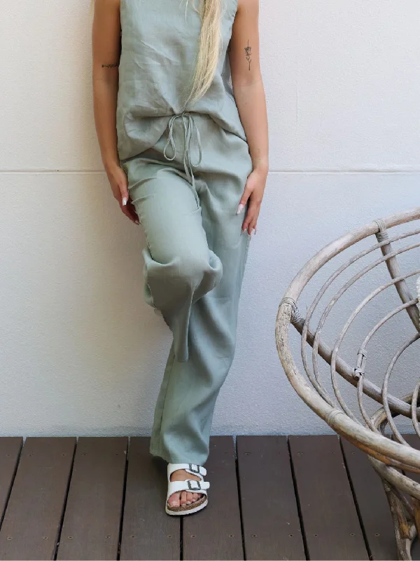 Trend Forward Threads For Her PURE LINEN PANT