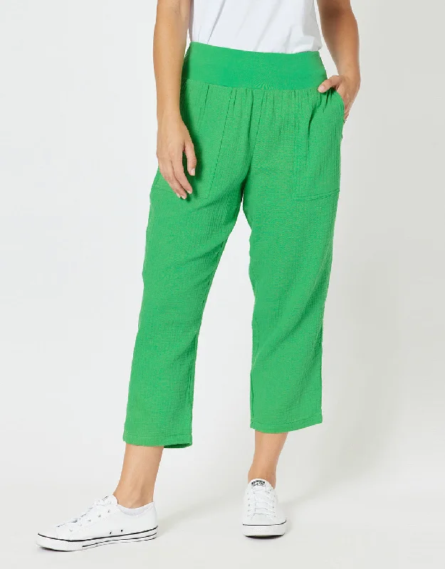 Cool Prices Byron Cotton 7/8 Pant - Emerald